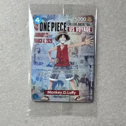 Namco One Piece CCG Monkey.D.Luffy P-055 Promo Character Card - Image 1