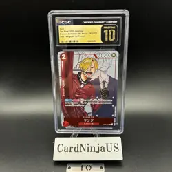 CGC PRISTINE 10 Sanji OP01-013 Promo 25th Anniversary Edition ONE PIECE Card 10 - Image 1