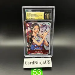 CGC PRISTINE 10 Nico Robin ST01-008 C 25th Edition Parallel ONE PIECE Card Game - Image 1