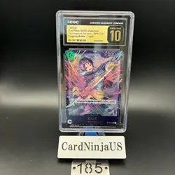 CGC 10 PRISTINE Tashigi ONE PIECE Japanese OP12-031 Championship L Promo 185 - Image 1