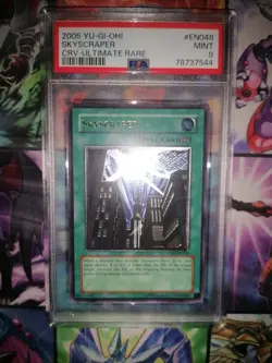 YU-GI-OH! Skyscraper Ultimate Rare Psa 9 Euro Print Enhanced Crv - Image 1