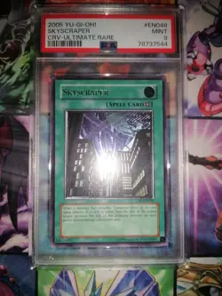 YU-GI-OH! Skyscraper Ultimate Rare Psa 9 Euro Print Enhanced Crv - Image 2