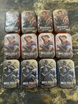 One Piece 12x Mini Tin Pack Set VOL. 2 English Case Quantity New Factory Sealed - Image 1
