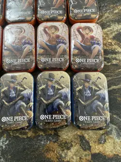 One Piece 12x Mini Tin Pack Set VOL. 2 English Case Quantity New Factory Sealed - Image 5