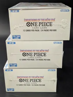 Lot (3) One Piece OP-05 Awakening of the New Era Booster Boxes Sealed English - Image 4