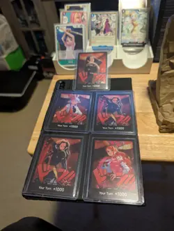 One Piece TCG EB03 DON!! Lot - Nami, Uta, Boa Hancock, Nico Robin (x2)- Heroines - Image 1