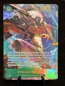 One Piece Dracule Mihawk Alt Art SEC OP14-119 Alternate - Image 1
