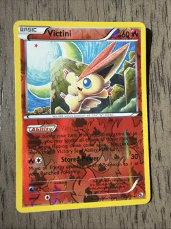 Pokemon TCG 2013 Legendary Treasures Card - Reverse Holo 23/113 Victini LP - Image 1