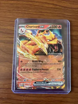 Pokemon Charizard EX 066/165 Double Rare Holo Card SV Scarlet and Violet 151 - Image 3