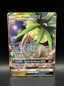 Alolan Exeggutor GX 74/111 - Pokemon Crimson Invasion Card - DMG (SEE PICTURES) - Image 1
