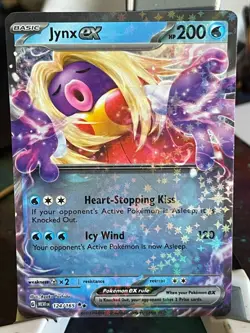 POKEMON JYNX EX 124/165 DOUBLE RARE HOLOFOIL SCARLET & VIOLET 151 NM CARD - Image 1