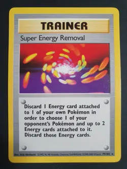 Super Energy Removal 79/102 Trainer - Base Set 1 - Pokemon Card - Excellent - Image 1