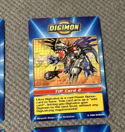 (4) Digimon Digi Battle Taco Bell Prome Tip Cards (1-4) (2000, Bandai) - Image 4