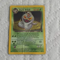 Wizards of the Coast Dark Arbok Team Rocket Holo Rare Pokemon Card 2/82 60 HP - Image 1