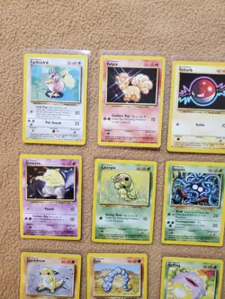 Small 14 Card Lot LP 1999-2000 4th Print Base Set UK Pokemon WOTC - Image 2