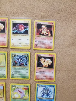 Small 14 Card Lot LP 1999-2000 4th Print Base Set UK Pokemon WOTC - Image 3