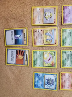 Small 14 Card Lot LP 1999-2000 4th Print Base Set UK Pokemon WOTC - Image 4
