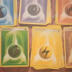 Pokemon Basic Energy Card Lot – Darkness, Water, Lightning, Grass Types - Image 2