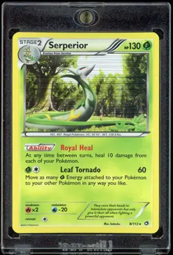 2013 Pokemon TCG Legendary Treasures Serperior Rare Holo Card #8/113 - Image 1