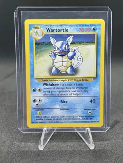 Pokemon TCG Wartortle Base Set Regular Card 42/102 - Image 1