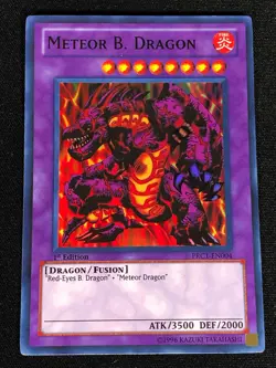 Yugioh Meteor B. Dragon PRC1-EN004 1ST SUPER (NM) - Image 1