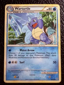 Pokemon TCG Wartortle Unleashed Card 42/95 Regular Uncommon - Image 1
