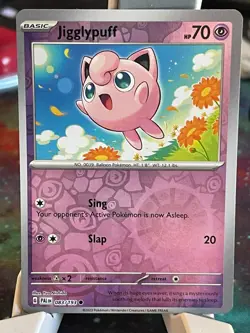 POKEMON JIGGLYPUFF 083/193 COMMON REVERSE HOLOFOIL PALDEA EVOLVED NM CARD - Image 1