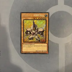 Elemental HERO Neos 1st Edition Secret Rare BLMM-EN003 Yu-Gi-Oh! Chibi Art! - Image 1