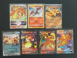 Pokemon Charizard 7 Card LOT NM Crown Zenith 151 Promo Sun And Moon - Image 1