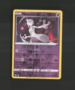 Mewtwo 059/159 Crown Zenith Reverse Holo Rare Pokemon Card NM - Image 1