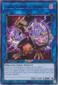 Twin Triangle Dragon - CIBR-EN046 - Rare - Unlimited Edition - Moderately Played - Image 1