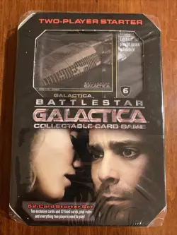 2006 BATTLESTAR GALACTICA🔥CCG 2-player Starter Set + (3) 15-Card Booster Packs - Image 2