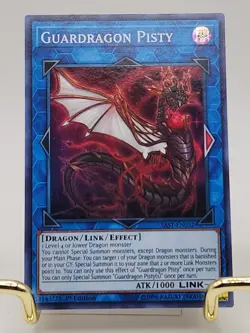 Yugioh Guardragon Pisty SAST-EN052 Super Rare 1st Ed Near Mint - Image 1