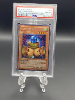 2004 Yu-GI-Oh! Slate Warrior PSA 8 NM-MT WC4-003 World Championship Promo - Image 1