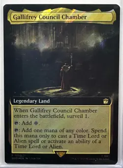 Gallifrey Council Chamber (Extended Art) (Surge Foil) Magic MTG Doctor Who, 1053 - Image 1