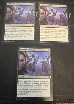 Liliana's Triumph X3 War of the Spark Magic the Gathering MTG - Image 1