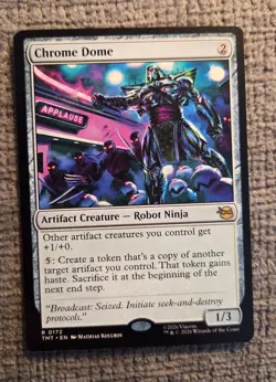 CHROME DOME ~ NM ~ MTG - 0172 TMT Ninja Turtles TMNT - Image 1