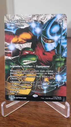 Raph's Jitte - Umezawa's Jitte (Borderless) Teenage Mutant Ninja Turtles MTG PZA - Image 1