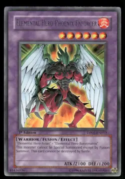 Yu-Gi-Oh! TCG Elemental HERO Phoenix Enforcer Rare Regular - Image 1