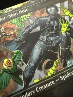 Spider-Man Noir #204 SPM Borderless Full Art Marvel Spider-Man MTG Near Mint - Image 4