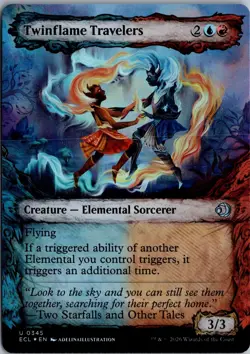 Twinflame Travelers (Showcase) U Lorwyn Eclipsed 345 NM Foil Magic - Image 1
