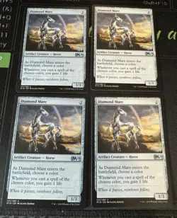 Diamond Mare X4 M19 2019 Core Set Magic the Gathering MTG - Image 1