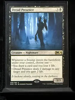 DREAD PRESENCE #096 - MTG - MAGIC THE GATHERING - CORE SET 2020 - RARE - Image 1