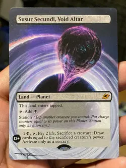 Susur Secundi, Void Altar MTG Edge of Eternities Hand Painted Altered Art Tentz - Image 1