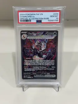 PSA 10 GEM MINT Charizard ex 234/091 SIR English Paldean Fates Pokemon - Image 1
