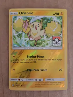Oricorio 46/145 Pokemon League Reverse Holo Promo NM-Mint See Pictures - Image 1