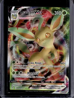 2021 Pokemon SWSH Evolving Skies Leafeon VMAX #008/203 - Image 1