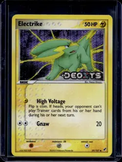2005 Pokemon EX Deoxys Electrike Reverse Holo #59/107 - Image 1