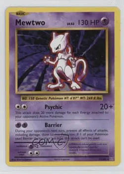 Mewtwo Holo Pokemon XY Evolutions 20th Anniversary #51 - Image 1