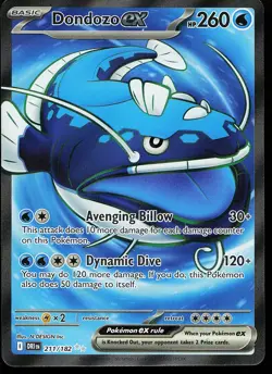 Dondozo ex 211/182 Ultra Rare Destined Rivals Pokemon Card - Image 1